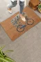 Valerine Life Vintage Çiçekler ve Bisiklet Welcome Kapı Önü Paspası 45x70cm