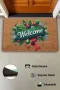 Valerine Life Yılbaşı Kapı Süsü Temalı Welcome Kapı Önü Paspası 45x70cm