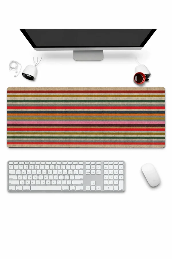SonicTouch Klavye Mousepad 32x70cm Yörük Kilimi Dikişsiz Pürüzsüz Sıvı Geçirmez Kaymaz Taban