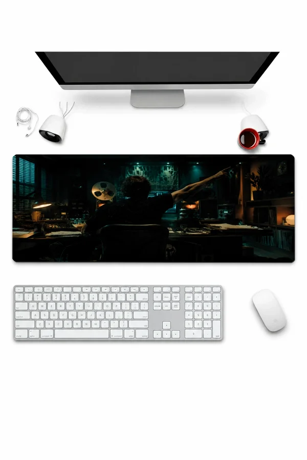 SonicTouch Klavye Mousepad 32x70cm Perde Arkası Dikişsiz Pürüzsüz Sıvı Geçirmez Kaymaz Taban