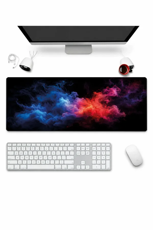 SonicTouch Klavye Mousepad 32x70cm Kromatik Sis Dikişsiz Pürüzsüz Sıvı Geçirmez Kaymaz Taban