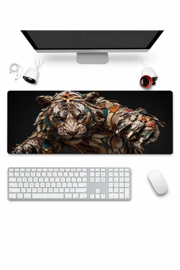 SonicTouch Klavye Mousepad 32x70cm Kağıttan Kaplan Dikişsiz Pürüzsüz Sıvı Geçirmez Kaymaz Taban