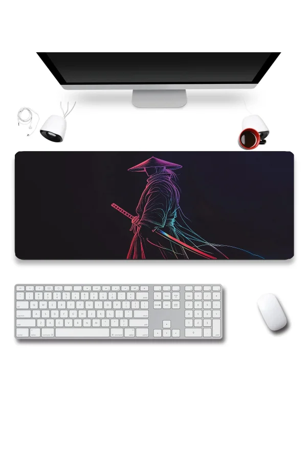 SonicTouch Klavye Mousepad 32x70cm Işık Muhafızı Dikişsiz Pürüzsüz Sıvı Geçirmez Kaymaz Taban