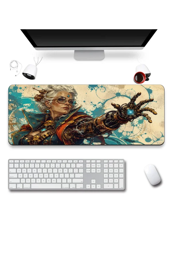 SonicTouch Klavye Mousepad 40x90cm Bakır Bilge Dikişsiz Pürüzsüz Sıvı Geçirmez Kaymaz Taban