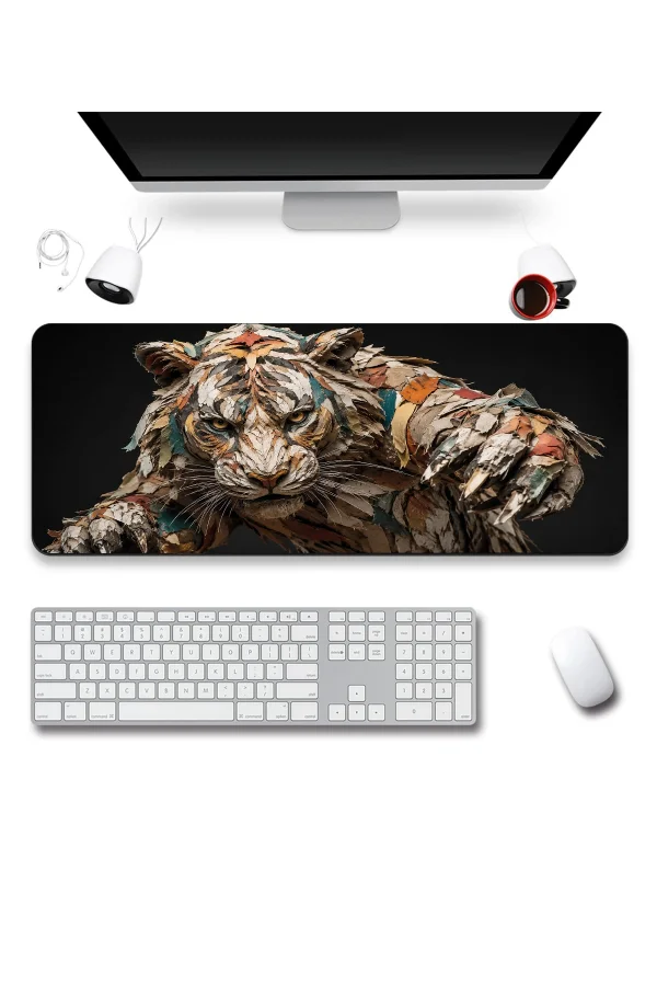 SonicTouch Klavye Mousepad 40x90cm Kağıttan Kaplan Dikişsiz Pürüzsüz Sıvı Geçirmez Kaymaz Taban