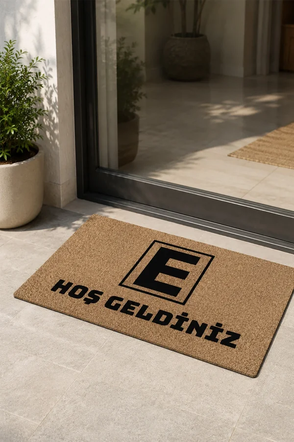 Valerine Life Eczane Logolu Coco Görünüm Kaymaz Hoş Geldiniz işyeri Koko Kapı Önü Paspası 50x90cm