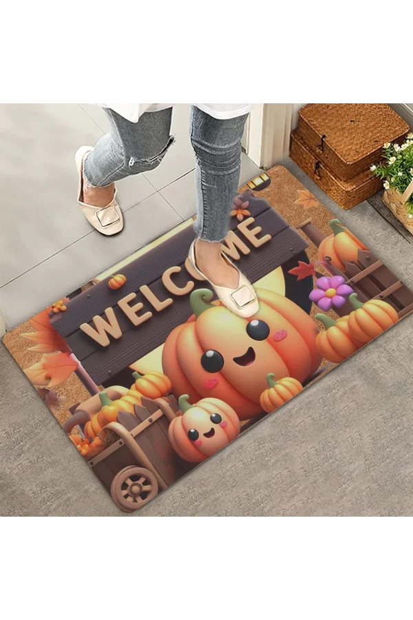 Valerine Life Sevimli Bal Kabakları Welcome Kapı Önü Paspası 45x70cm