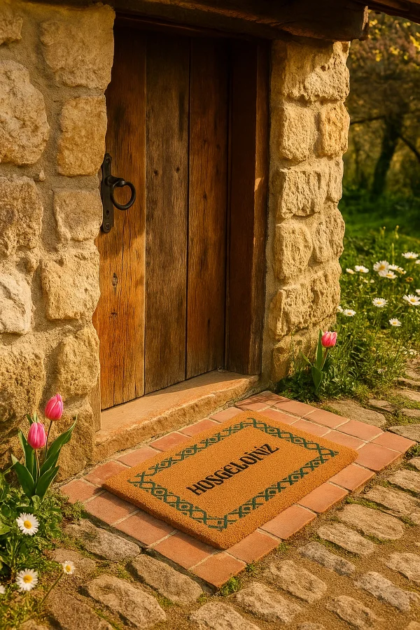 Valerine Life Velür Coco Dokulu Welcome Hoş Geldiniz Kapı Önü Dış Mekan Paspası 45x70cm 27YCM260115