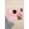 MAtGo Pati Hayvana isme Özel Fotoğraflı Beslenme Matı Kaymaz Sıvı Geçirmez Kedi Köpek Mama Paspası 50x70cm