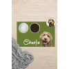 MAtGo Pati Hayvana isme Özel Fotoğraflı Beslenme Matı Kaymaz Sıvı Geçirmez Kedi Köpek Mama Paspası 50x70cm