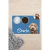 MAtGo Pati Hayvana isme Özel Fotoğraflı Beslenme Matı Kaymaz Sıvı Geçirmez Kedi Köpek Mama Paspası 50x70cm