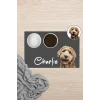 MAtGo Pati Hayvana isme Özel Fotoğraflı Beslenme Matı Kaymaz Sıvı Geçirmez Kedi Köpek Mama Paspası 50x70cm
