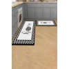 Valerine Life Mutfak Yolluğu Halısı Home Tezgah Önü Paspası İkili Kilim Takımı Döküntülere Estetik Çözüm Matı
