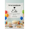 Promix Go Kişiye İsme Özel Doğum Günü Duvar Örtüsü Happy Birthday Duvar Halısı Flama Afişi Premium Kumaş Mat
