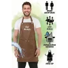 Hawk Era Önlük Kişiye İsme Firmaya Özel Şef Garson Restaurant Kafe Aşçı Mutfak Barista Kuaför Deri iş Önlüğü