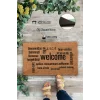 Valerine Life Farklı Dillerde Hoşgeldiniz Yazılı işyeri Ev Ofis Kapı Önü Dış Paspası 45x70cm