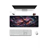 SonicTouch Galaksi Ejderhası Siyah Dikişsiz Pürüzsüz Sıvı Geçirmez XXL Gamer Klavye Mousepad 40x90cm