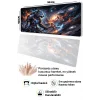 SonicTouch Kurt Savaşçı Siyah Dikişsiz Pürüzsüz Sıvı Geçirmez XXL Gamer Klavye Mousepad 40x90cm