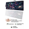 SonicTouch Kozmik Şövalye Siyah Dikişsiz Pürüzsüz Sıvı Geçirmez XXL Gamer Klavye Mousepad 40x90cm