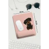 SonicTouch Pembe Bilek Destekli Yavru Köpek Dikdörtgen Pürüzsüz Yüzey Ergonomik Mouse Pad 18x22cm