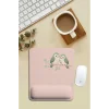 SonicTouch Pembe Bilek Minnoş Kuş Ailesi Dikdörtgen Pürüzsüz Yüzey Ergonomik Mouse Pad 18x22cm