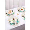 Valerine Life Amerikan Servis Altlığı 6’lı Yuvarlak 35x35cm Kişiye isme Aileye Firmaya Özel Tasarım Private Label New Design Restoran Ev İçin
