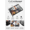 SonicTouch Valhalla Muhafızı Gri Kaymaz Taban Pürüzsüz Yüzey Dikişsiz Kenar Gamer Mouse Pad 17x21cm