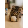 MatGo Pati Doğal Sessiz Kedi Oyun Topu Kedi Oyuncağı Yün Yumağı - Hareket ve Gelişimi Destekler