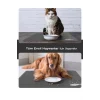 MAtGo Pati Evcil Hayvan Beslenme Matı Balık Figürlü Su Geçirmez Kaymaz Gri Kedi Köpek Mama Paspası 50x70cm