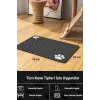 MAtGo Pati Parke Desenli Gri Renk Beslenme Matı Kaymaz Sıvı Geçirmez Kedi Köpek Mama Paspası 50x70cm