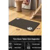 MAtGo Pati Parke Desenli Kahverengi Beslenme Matı Kaymaz Sıvı Geçirmez Kedi Köpek Mama Paspası 50x70cm
