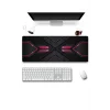 SonicTouch Prizma Kırmızı Petek Desenli Gamer Oyuncu Dikişsiz Sıvı Geçirmez Siyah Klavye Mouse Pad 32x70Cm