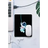 SonicTouch Astronot Temalı Siyah Pürüzsüz Yüzey Kaymaz Taban Dikişsiz Kenar Gamer Oyuncu Mouse Pad 19x23cm