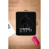 SonicTouch Bilek Destekli Savaşçı Türk Siyah Dikdörtgen Pürüzsüz Yüzey Dikişsiz Mouse Pad 18x22cm