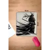 SonicTouch Bilek Destekli Samuray Siyah Beyaz Dikdörtgen Pürüzsüz Yüzey Dikişsiz Mouse Pad 18x22cm