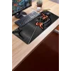 SonicTouch Ejder Desenli Kaymaz Gaming Oyuncu Masaüstü Dikişsiz Klavye Mouse Pad 32x70Cm