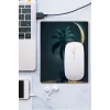 SonicTouch Gece Mavisi Ay ve Palmiye Desenli Kaydırmaz Gaming Oyuncu Dikişsiz Mouse Pad17x21cm