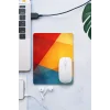 SonicTouch Geometrik Renkler Pürüzsüz Yüzey Kaymaz Taban Dikişsiz Kenar Gamer Oyuncu Mouse Pad 19x23cm