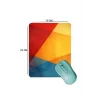 SonicTouch Geometrik Renkler Pürüzsüz Yüzey Kaymaz Taban Dikişsiz Kenar Gamer Oyuncu Mouse Pad 19x23cm