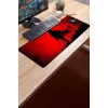 SonicTouch Crimson Siren Vampir Kadın Kırmızı Gamer Oyuncu Dikişsiz Sıvı Geçirmez Klavye Mouse Pad 32x70Cm
