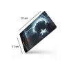 SonicTouch Göklerin Ay Yıldızı Şimşek Temalı Kaydırmaz Gaming Oyuncu Dikişsiz Mouse Pad 17x21cm