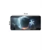 SonicTouch Göklerin Ay Yıldızı Şimşek Temalı Kaymaz Gaming Oyuncu Dikişsiz Klavye Mouse Pad 32x70Cm