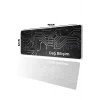 SonicTouch Gri Devre Kişiye Firmaya Özel Promosyon Sıvı Geçirmez Masa Üstü Klavye Mouse Pad 32x70Cm