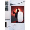 SonicTouch Gün Batımı Kovboy Temalı Kaydırmaz Gaming Oyuncu Dikişsiz Siyah Mouse Pad17x21cm