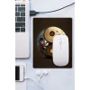 SonicTouch Kahverengi Miki Fare Ying Yang Temalı Kaydırmaz Gaming Oyuncu Dikişsiz Mouse Pad17x21cm