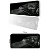 SonicTouch Kara Kartal Kaymaz Gaming Oyuncu Masaüstü Dikişsiz Siyah Beyaz Klavye Mouse Pad 32x70Cm