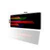 SonicTouch Renkli Soyut Çizgiler Gamer Oyuncu Dikişsiz Sıvı Geçirmez Klavye Mouse Pad 32x70Cm