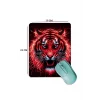 SonicTouch Kırmızı Neon Kaplan Pürüzsüz Yüzey Kaymaz Taban Dikişsiz Kenar Gamer Oyuncu Mouse Pad 19x23cm