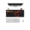 SonicTouch Kişiye isme Özel Aslan Figürlü Sarı Kırmızı Fotoğraflı XXL Dikişsiz Gamer Klavye Mousepad 40x90cm