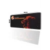 SonicTouch Kişiye isme Özel Aslan Figürlü Sarı Kırmızı Fotoğraflı XXL Dikişsiz Gamer Klavye Mousepad 40x90cm